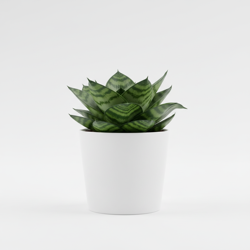 Snake Plant Bird's Nest Sansevieria Hahnii in pot